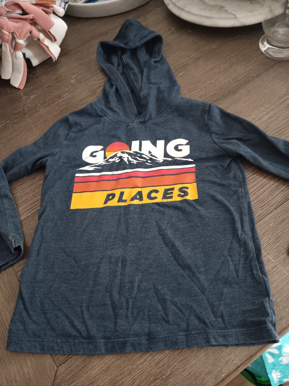 Boys Size 5T, Old Navy 'Going Places' Hooded Tee